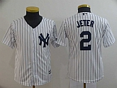 Yankees 2 Derek Jeter White New Cool Base Jersey,baseball caps,new era cap wholesale,wholesale hats